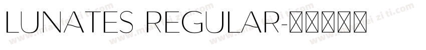 Lunates Regular字体转换